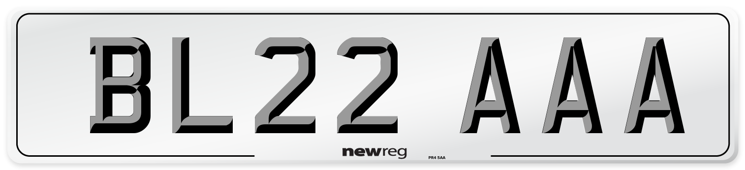 BL22 AAA Number Plate from New Reg